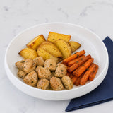 Lemon Chicken, Potatoes & Honey Carrots