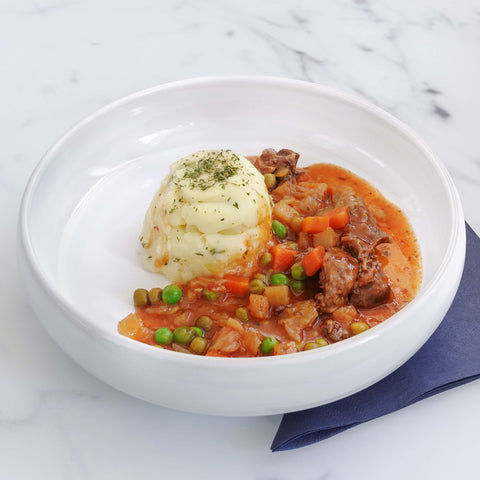 Beef Casserole & Mash