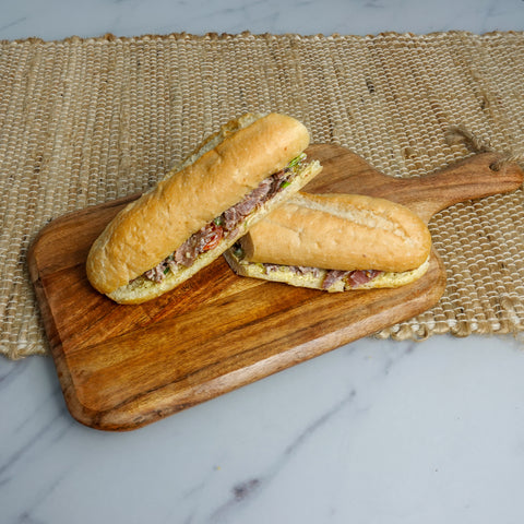 Beef Salad & Chilli Cream Baguette