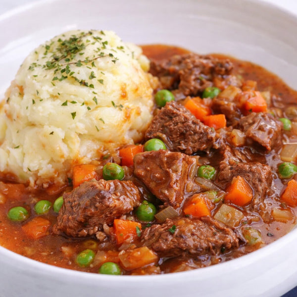 Beef Casserole & Mash
