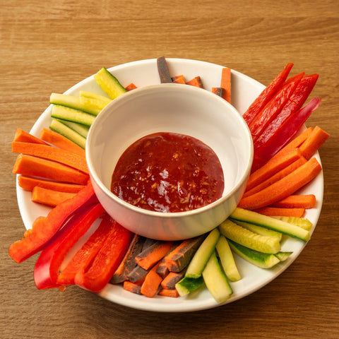 Dippers with Chili Tomato Dip (v)