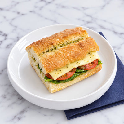 Pesto, Tomato & Cheese Ciabatta (v)