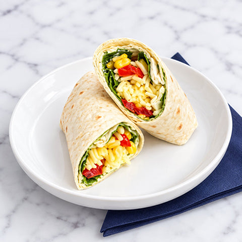 Sweetcorn, Roasted Pepper & Cheese Wrap (v)
