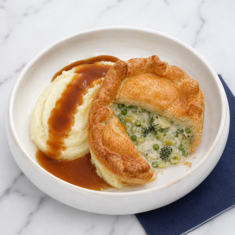 Vegetable & Leek Pie with Mash (v)